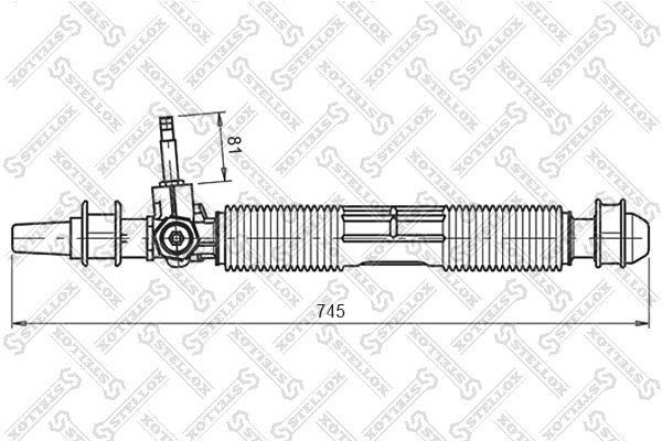 Рейка рулевая OPEL Astra Stellox 00-35020-SX