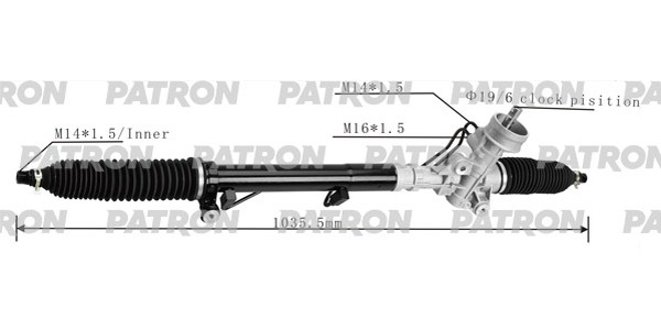 Рейка рулевая AUDI A4 Patron PSG3044