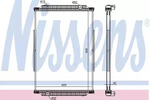 Радиатор охлаждения Nissens 637870