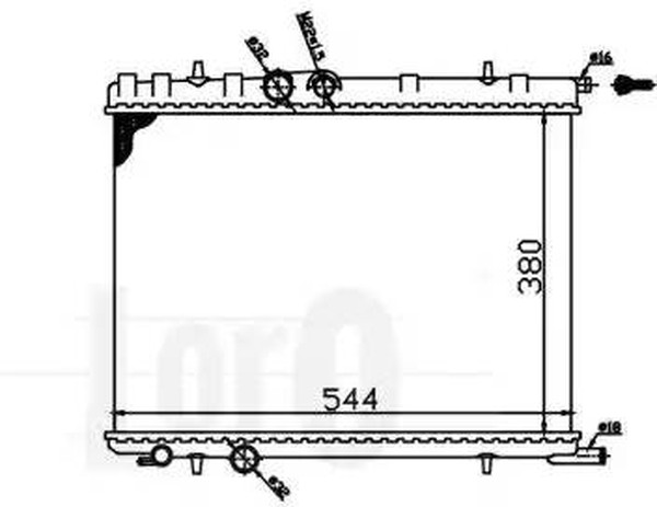 Радиатор охлаждения CITROEN BERLINGO Loro 009-017-0010