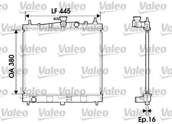 Радиатор охлаждения VW Tiguan Valeo 701 506