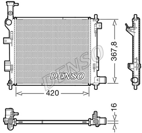 Радиатор охлаждения KIA Picanto Denso DRM43005