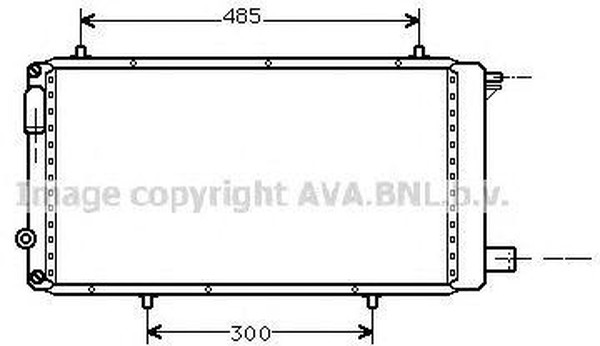 Радиатор охлаждения Citroen C15 AVA CNA2073