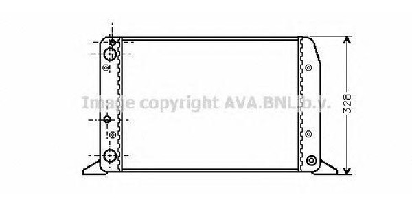 Радиатор охлаждения AUDI 80 AVA AIA2028