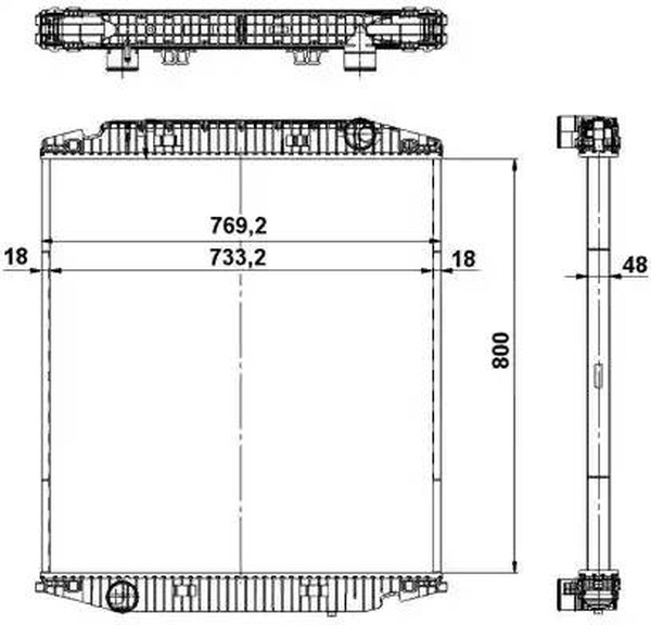 Радиатор охлаждения IVECO EUROCARGO Nrf 539567