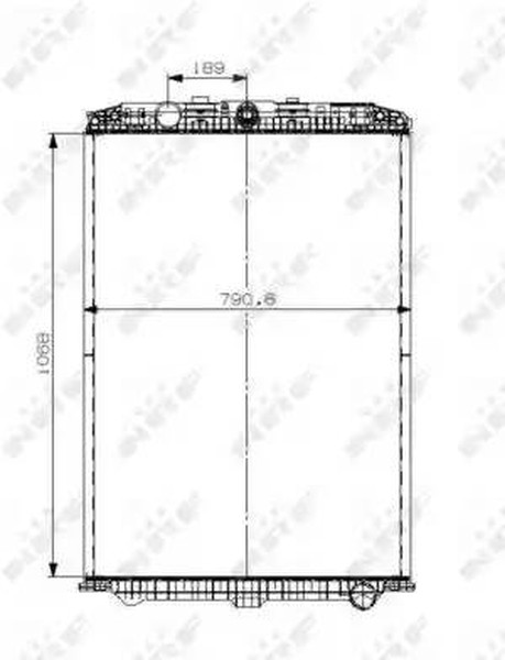 Радиатор охлаждения DAF XF105 Nrf 509559
