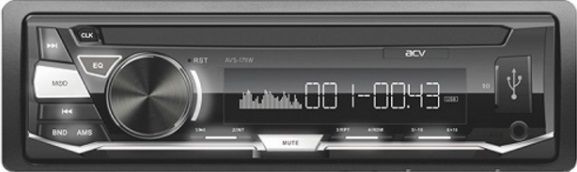 Автомагнитола ACV AVS-1711W, USB, 1DIN, 4x45Вт