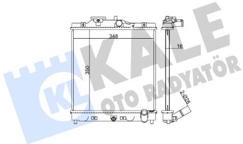 Радиатор охлаждения HONDA Civic Kale 368900