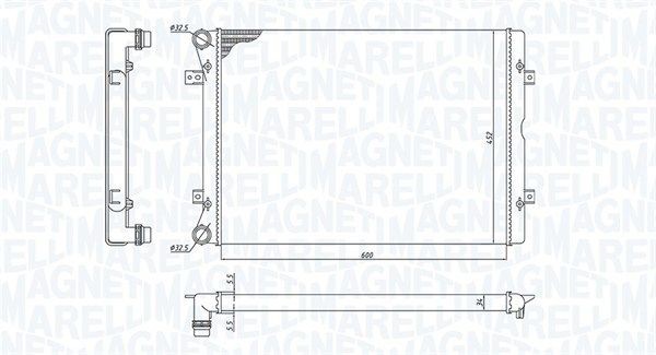 Радиатор охлаждения SEAT Alhambra Magneti marelli 3502 13196 100