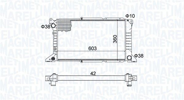 Радиатор охлаждения FORD Tourneo Magneti marelli 3502 13163 800