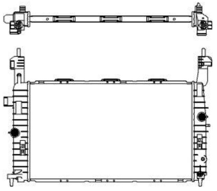 Радиатор охлаждения OPEL Meriva Sakura 3351-1014