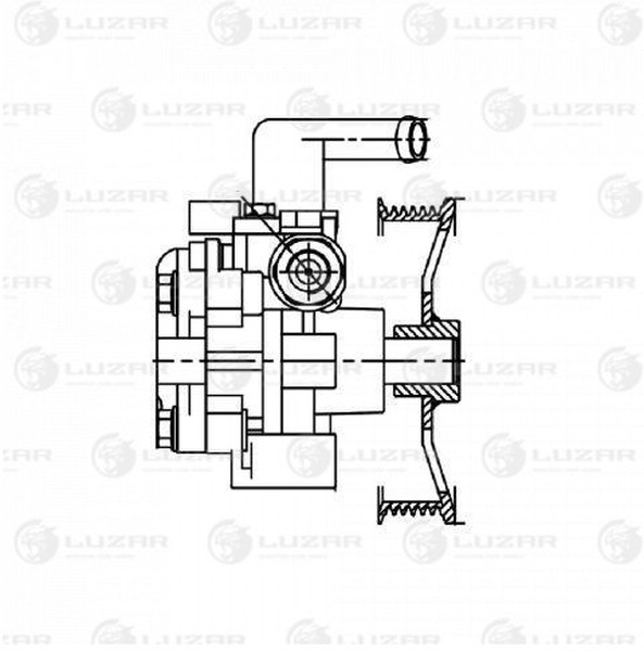 Насос ГУР Hyundai Tucson Luzar LPS 0804