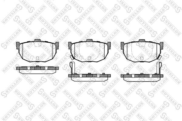 Колодки тормозные, дисковые HYUNDAI ELANTRA Stellox 305 022-SX