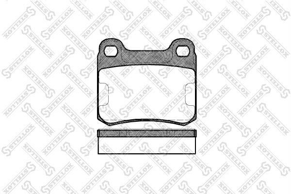 Колодки тормозные, дисковые MERCEDES 190 Stellox 168 010-SX