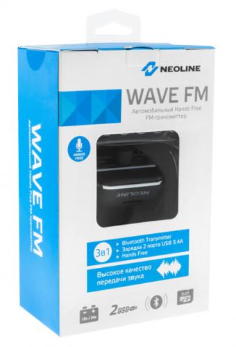 Автомобильный FM-модулятор Neoline Wave FM черный MicroSD BT USB PDU