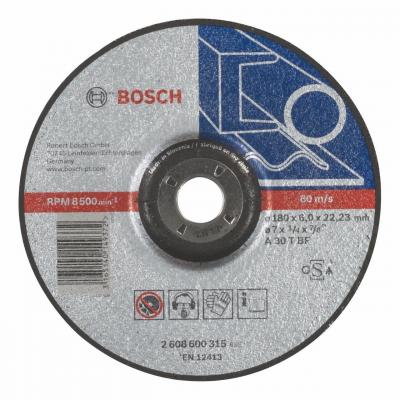 BOSCH 2608600315 ОБДИРОЧНЫЙ КРУГ МЕТАЛЛ 180Х6 ММ